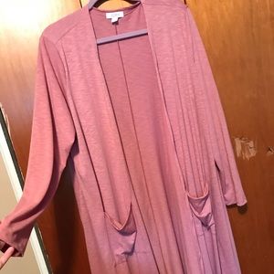 EUC LuLaRoe XL dusty rose Sarah
